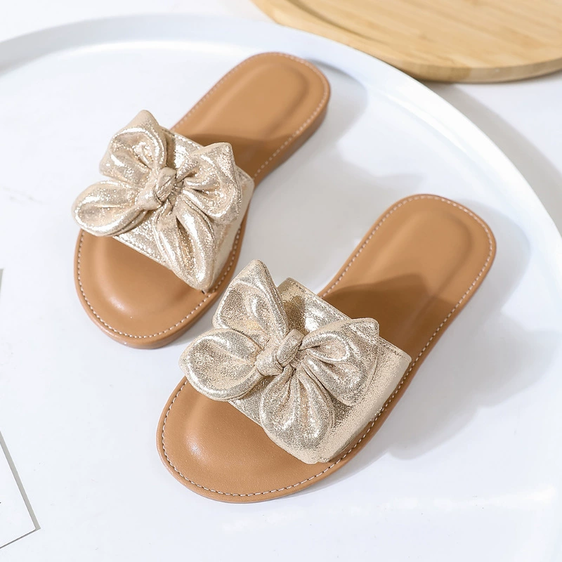 Трансграничные 2023 летние тапочки для девочек Модные Новые известные в Интернете водонепроницаемые петли без шнуровки на толстой подошве, повседневные сандалии и тапочки с выдрой