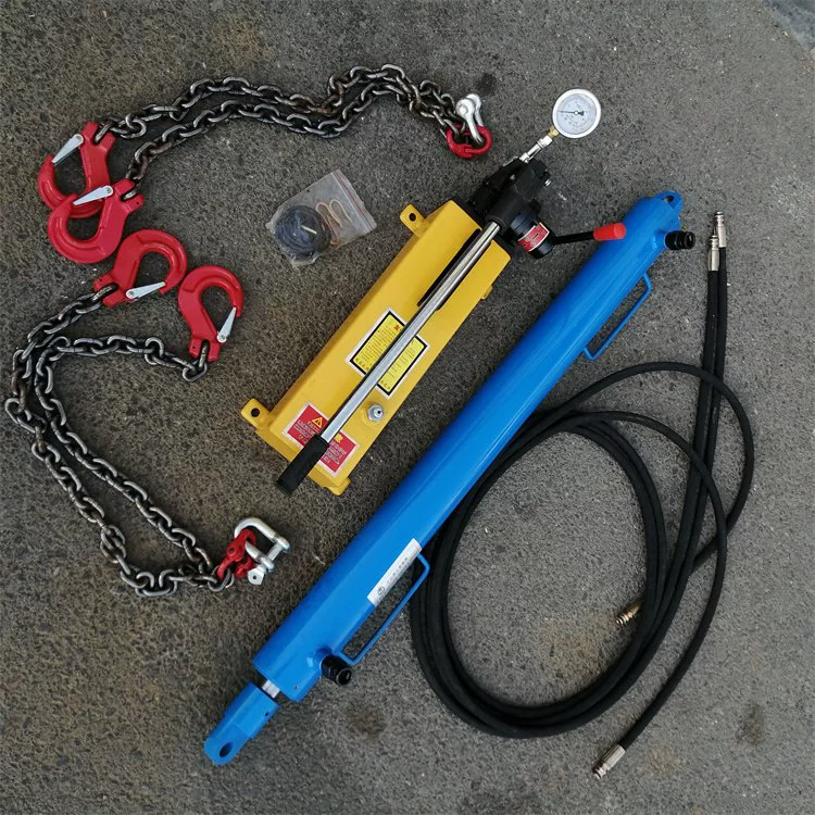 Гидравлический ручной натяжитель цепи YJLQ-130 для скребкового конвейера, инструмент для натяжения цепи, натяжитель цепи.