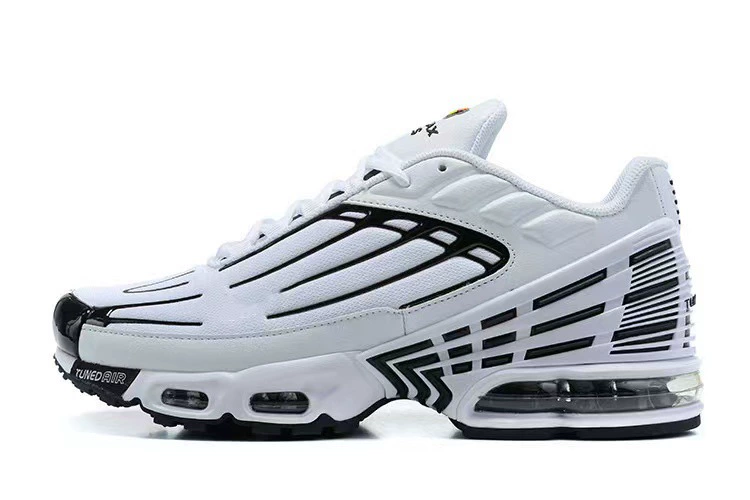 Кроссовки Putian Shoes 2102 Air Max Plus III мужские и женские, TN 3, двухцветная прострочка, воздушная амортизация для бега