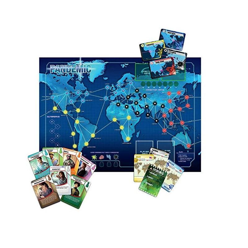 Пандемия [English board games 瘟疫陆战队英文策略聚会桌游]