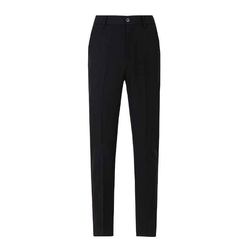 Pantalones para hombres delgados pantalones casuales de primavera y otoño pantalones rectos pantalones negros sueltos pantalones de traje para hombres