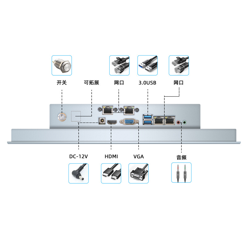 독립형 CPU, 고사양, 고성능 산업용 올인원 컴퓨터, 임베디드 산업용 제어 컴퓨터, 방진 생산 작업장