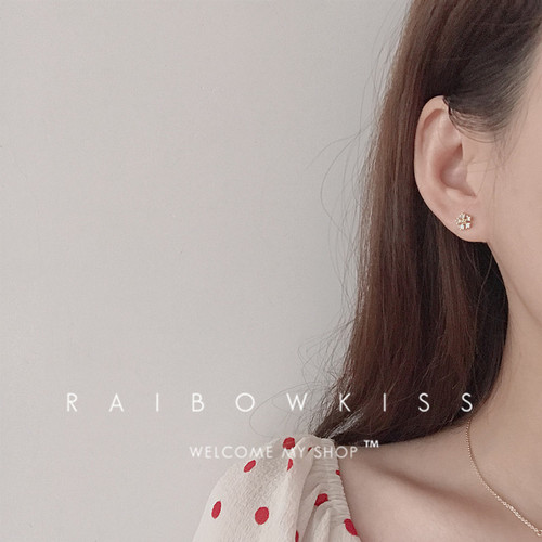 Daisy earrings for round faces, simple design, flower earrings, ins Internet celebrity new products,  new trend