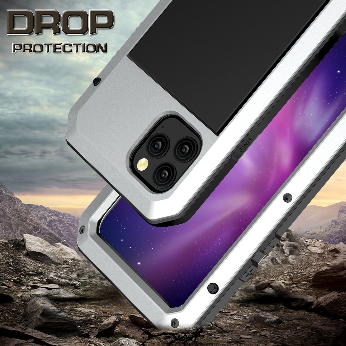 Shockproof Metal Phone Case For Iphone 17 Pro Protective Cover_voghion.com
