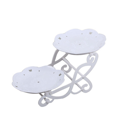 European-style dessert table display rack, creative wedding party cake stand, double-layer candy tea pastry fruit tray