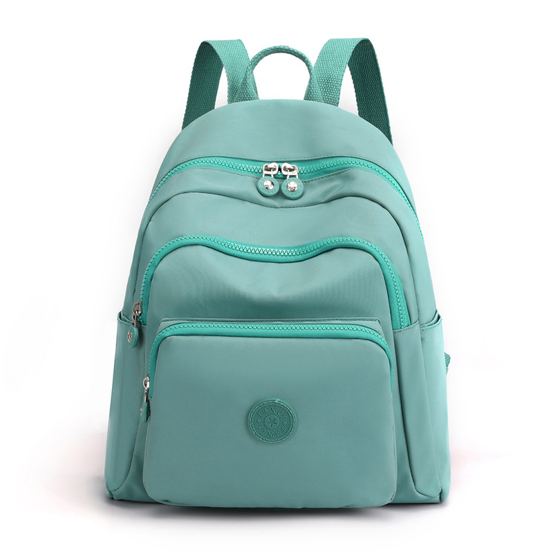 Bolsa de ocio para exteriores, gran capacidad, mochila de viaje versátil de nailon estampada para mujer, mochila de viaje moderna y sencilla