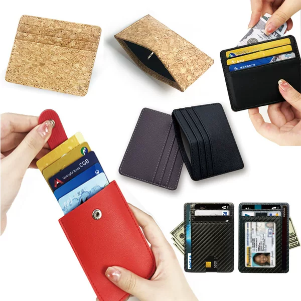 Leather card bag wholesale anti-theft brush rfid leather PU card cover universal women's small and exquisite card bag large capacity card position
