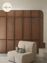 衣柜骨骼线中古风侘寂风衣帽间衣橱设计全屋柜子