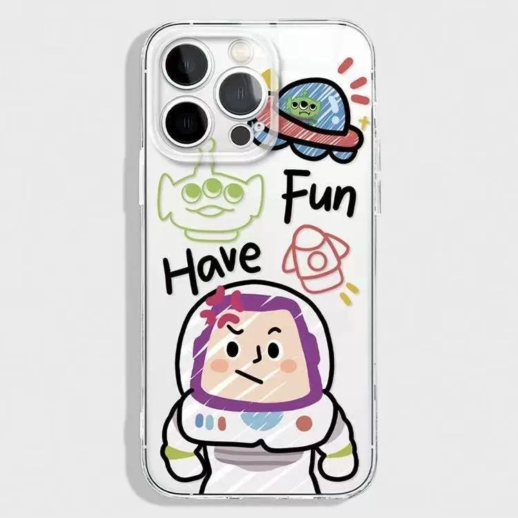 Весёлый граффити Базз Лайтер, подходит для iPhone15promax12 Apple 13 Xiaomi 14pro Huawei 16 новый X