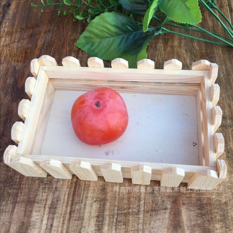 厂家生产 木制栅栏小托盘 可用于 装小饰品、小物件