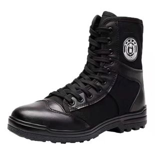 Spring and Summer Security Boots Men's Security High-top Tactical Four Seasons Black Boots Men's Boots Men's Shoes
