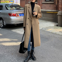 大码女装长款西装外套女胖mm春秋新款韩版宽松显瘦风衣外套92189