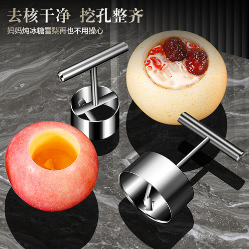 Cross-border 304 stainless steel fruit corer kitchen stewed pear mold Sydney pear core separator apple corer