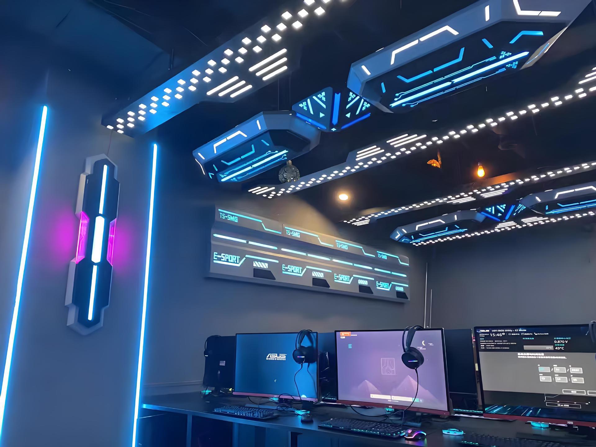 Módulo de modelado de iluminación de café en línea Iluminación de atmósfera Juegos de la ciudad Sala de juegos Lámpara de forma especial KTV Lámpara decorativa de atmósfera personalizada