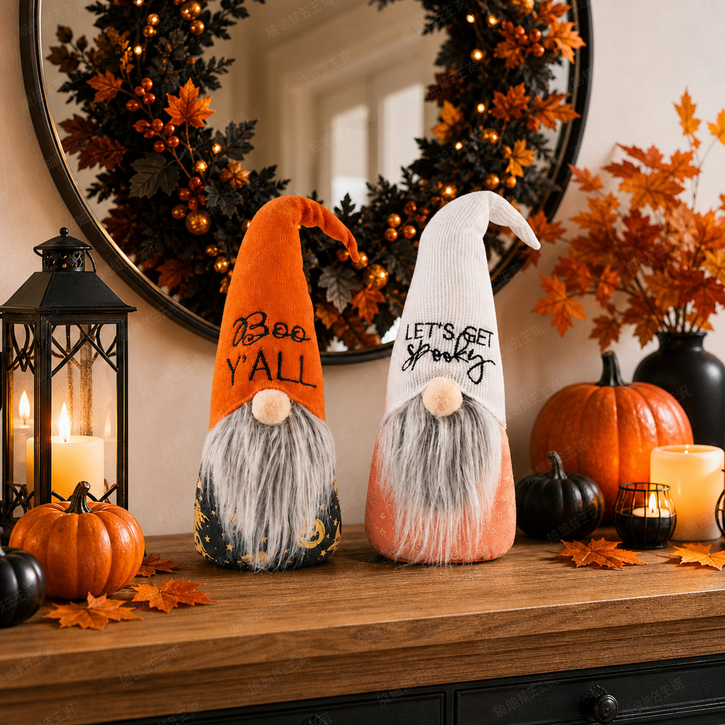 Transfronterizo nuevas decoraciones de Halloween sin rostro ancianos muñeca Linda enano de escritorio adornos finos de tierra