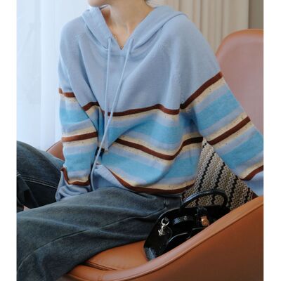 IC Channel cattle goods!comfortable Cashmere wathet T-shirts Hooded Socket Sweater sweater