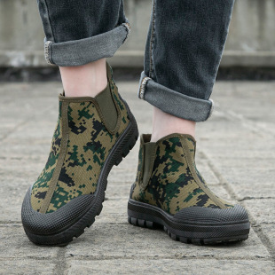 Spring and Autumn Outdoor Tooling Shoes 36-45 yards Labor Site Farmland Anti-soil and Anti-dust Camouflage Shoes