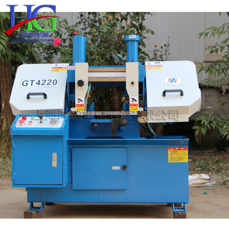 龙门卧式金属带锯床 双立柱结构圆钢切割机 金属型材棒材切断机