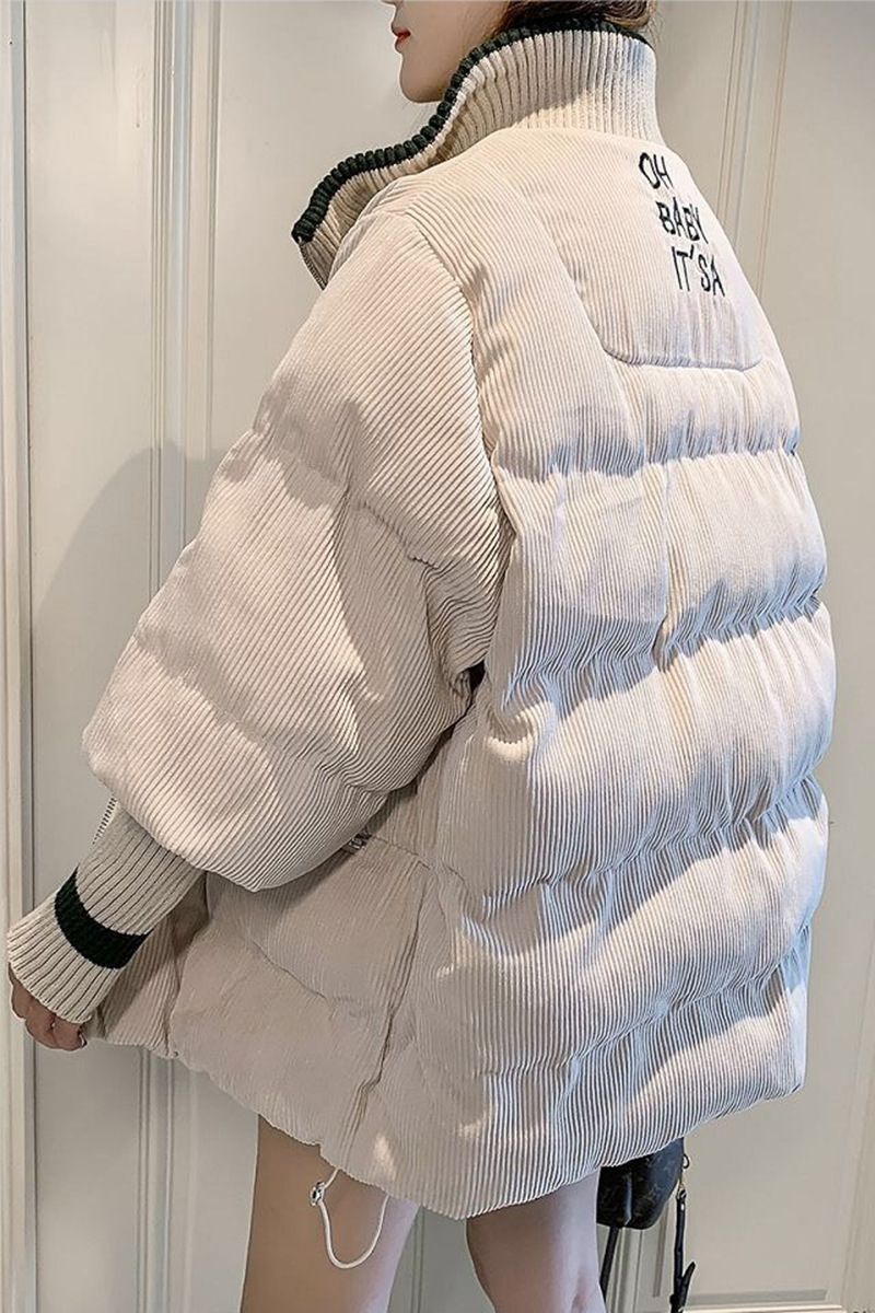 灯芯绒棉服女短款2025新款韩版宽松加厚小棉袄学生面包服冬季外套