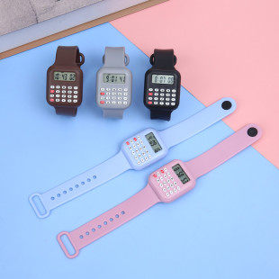 New Children's Watch Calculation Table Student Calculator Electronic Calculator Watch Calculation Digital Multifunctional Electronic Watch