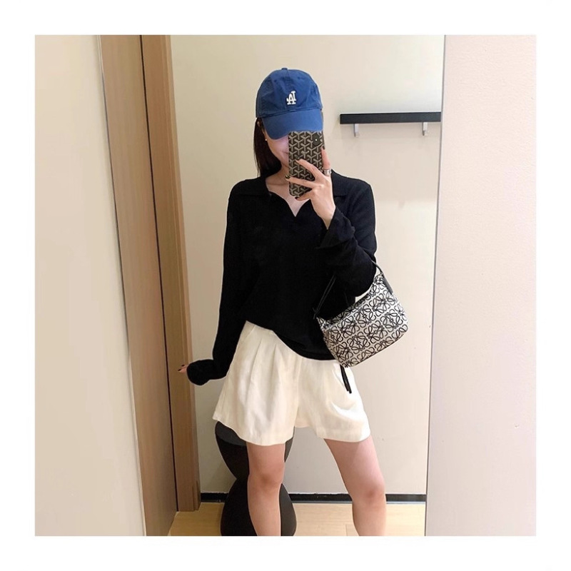 KS93老钱私服！凉感天丝亚麻polo领松弛防晒罩衫夏季透气上衣|undefined