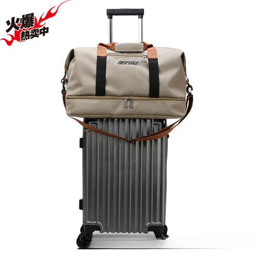 Travel backpack handbag short trip unisex large capacity canvas bag travel bag short trip lightweight sports fitness