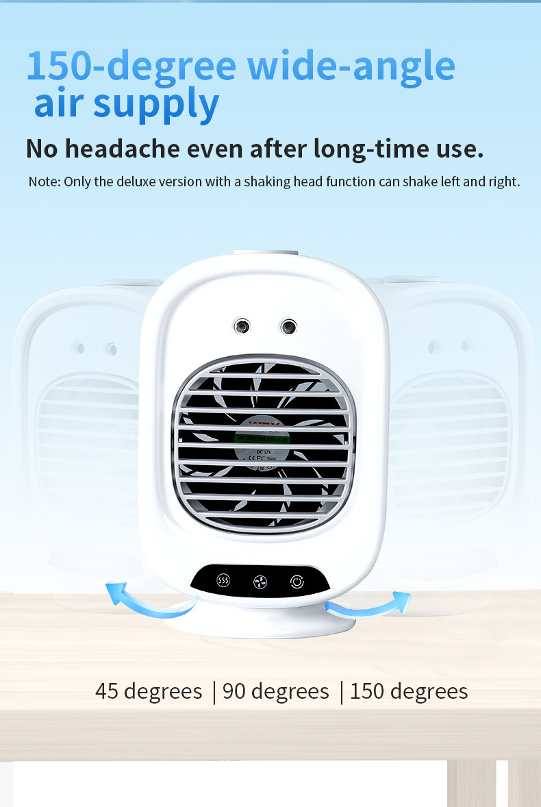 Portable Car Air Conditioner Spray Fan Usb Desktop Cooling Fan_voghion.com