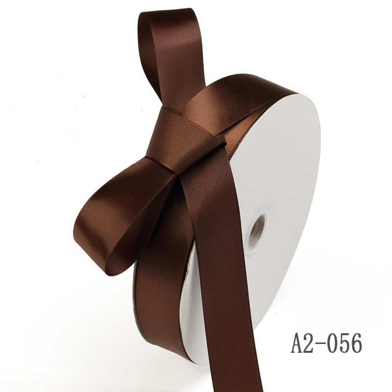 Cinta de regalo de cinta de color sólido de poliéster de una cara de 2,5 cm, cinta de embalaje, boda, cumpleaños, supermercado, tienda de conveniencia, cinta al por mayor