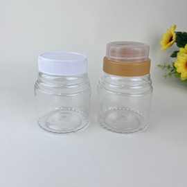 定制一斤透明塑料蜂蜜罐 pet干果包装罐 350ml多功能塑料蜂蜜罐