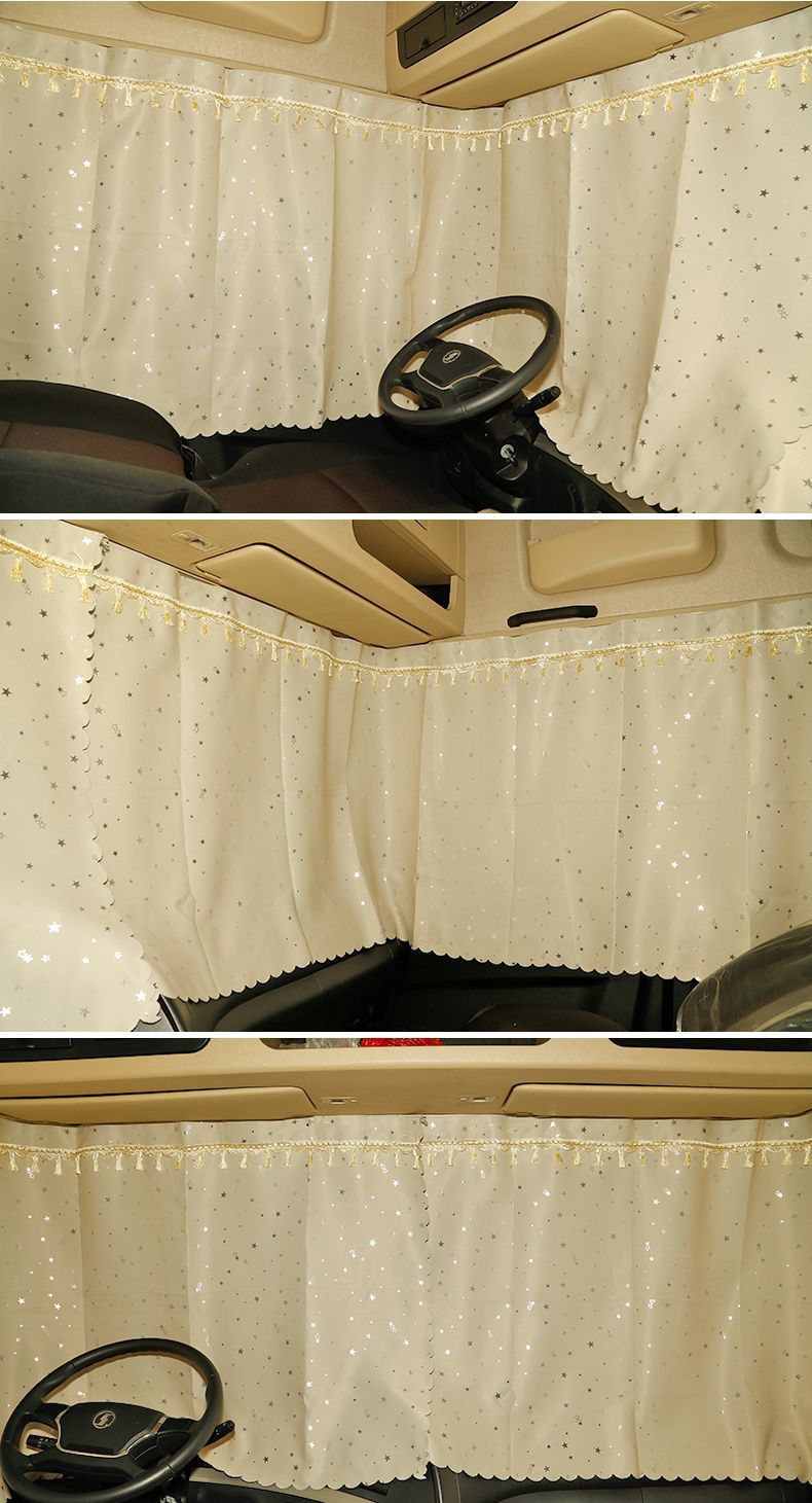 Large Truck Curtains for J6, Pj6, Lh6, Chenglong, Delong, New M3000 Sleeper Cab Rear Curtains, Thickened Sunshade Curtains
