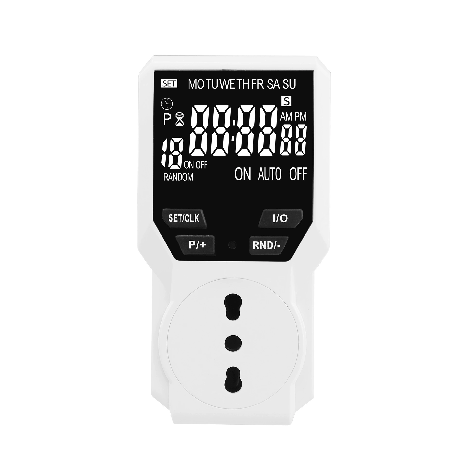 Итальянский большой экран VA экран таймер розетка время розетка Кухня таймер розетка времени розетка электронный таймер