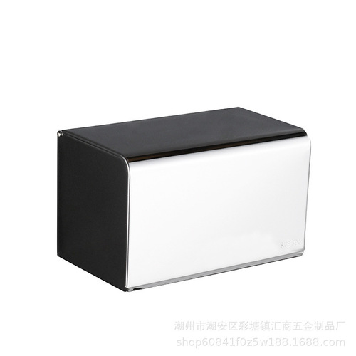 Bathroom tissue box 304 stainless steel tissue holder punch-free tissue box hotel engineering paper roll toilet paper holder