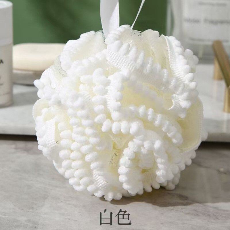 大号沐浴球高档雪球超柔浴花柔软泡澡球不易散超柔软搓澡浴花球|undefined