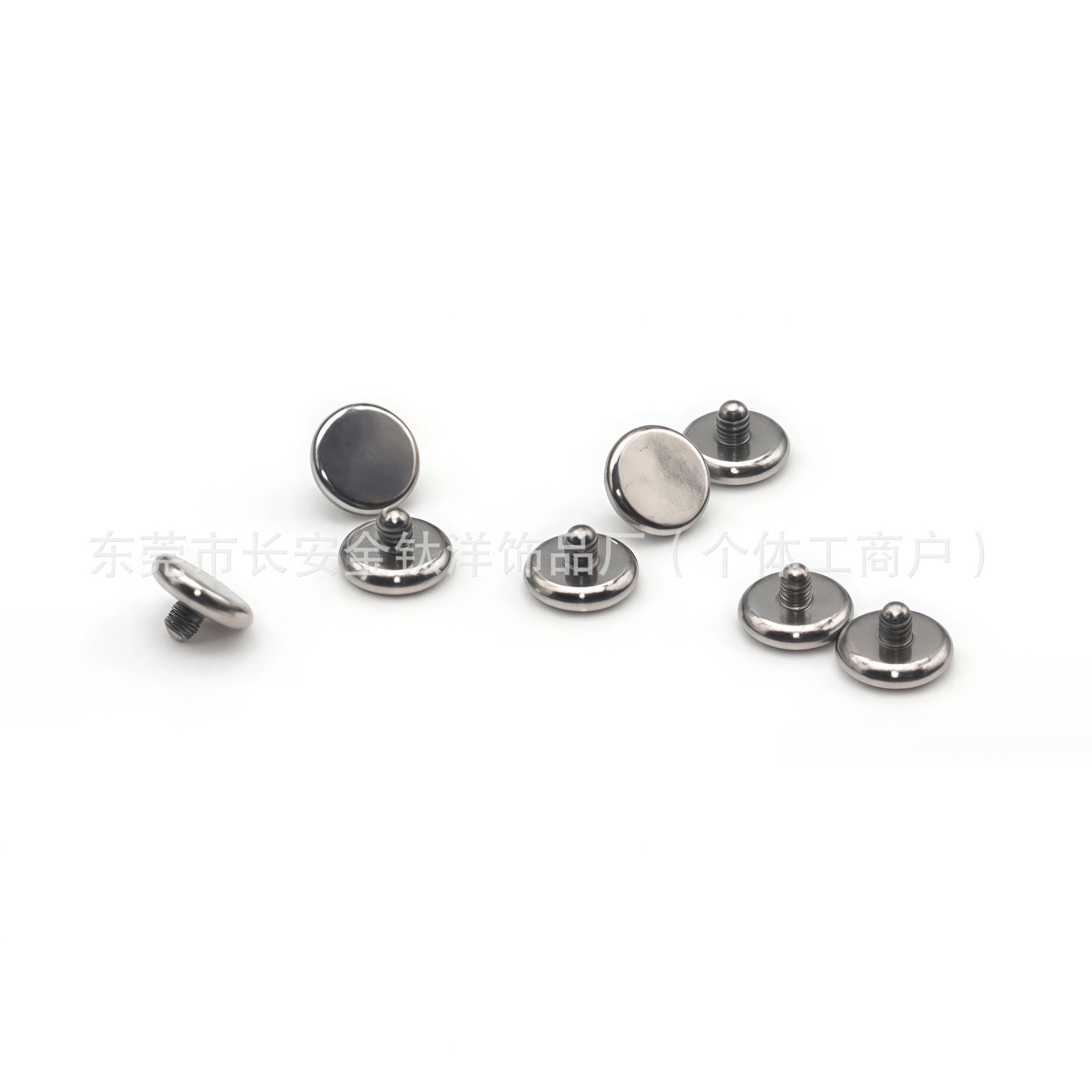 F136 Titanium Flat-Bottom Curved Base Nail Tongue Lip Piercing Jewelry G23 Titanium Alloy detail image 7