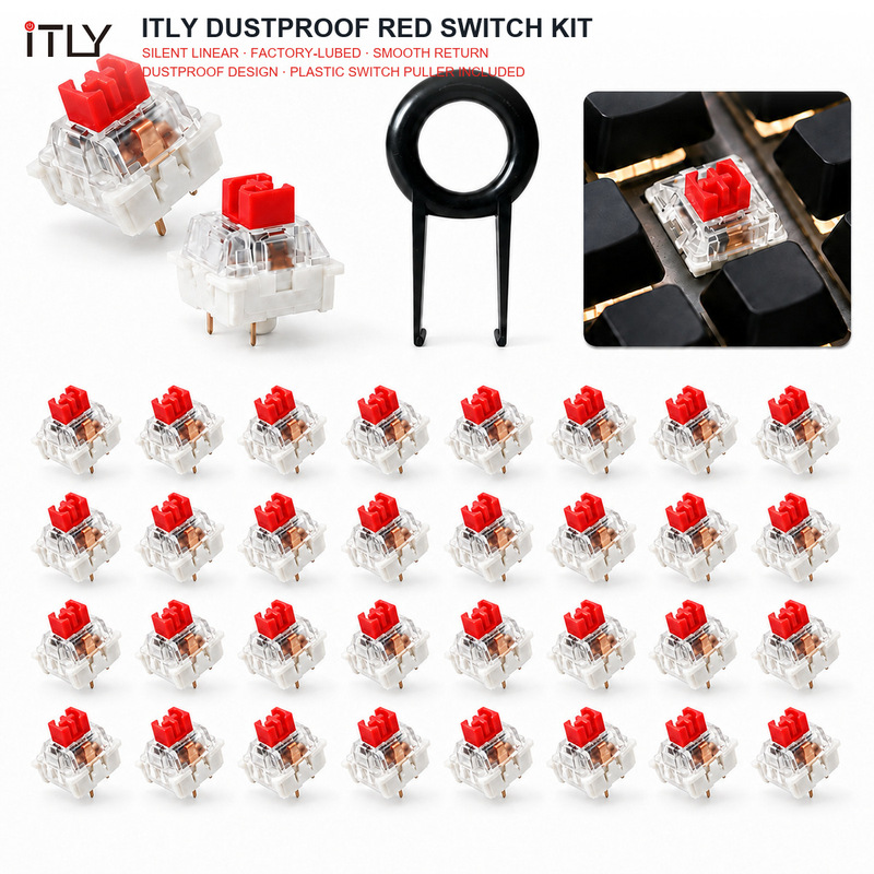 Itly Mechanical Keyboard Blue Switch Black Switch Brown Switch Red Switch Toy Switch DIY Keyboard Switch Puller Stress Relief Toy Accessory
