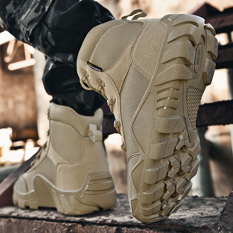Una botas tácticas de 2025 botas de montaña al aire libre para hombres de tamaño bajo transfronterizo botas de desierto directas fabricantes