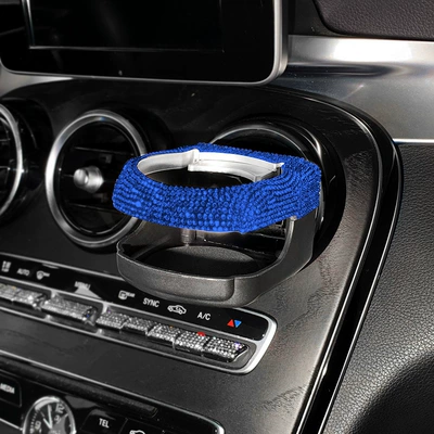 Bracket Drill Decoration, Car cup holder/beverage holder - blue-diamond
