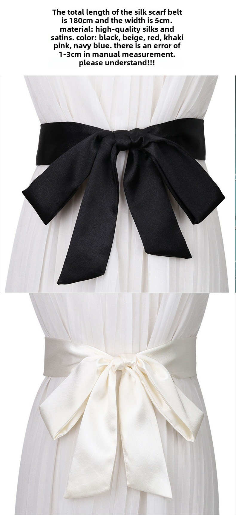 Women's Belt Fabric Decorative Antique Hanfu Silk Scarf Wide Waist Seal with Dress Coat Windbreaker Waist_voghion.com