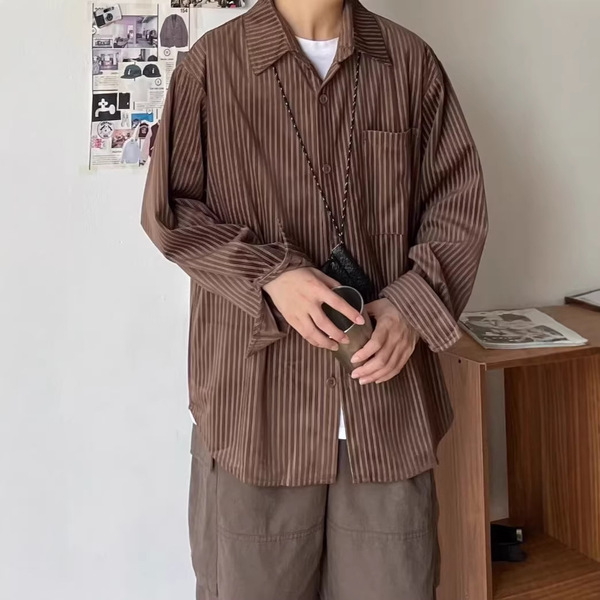 Autumn Japanese retro trend shirt