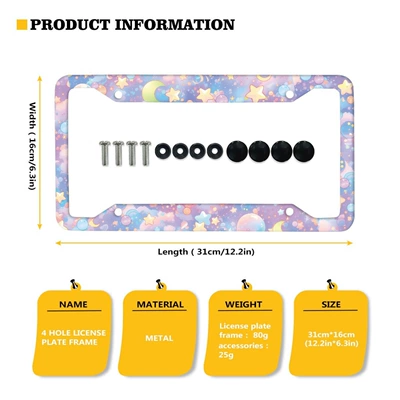 License plate holder/license plate holder Frame Aluminum Alloy License Plate - 791719z96-1
