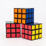 竞速旋转实色三阶魔方教具贴纸益智玩具可自定义图案早教专业墙魔