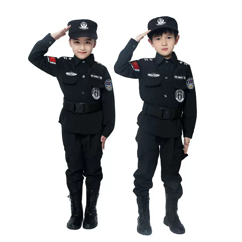 儿童警察服套装警服特种兵装备服装男孩特警衣服小特警全套表演服