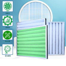 初效過濾器空調風櫃G3G4折疊式子母架可清洗式初效板式過濾器