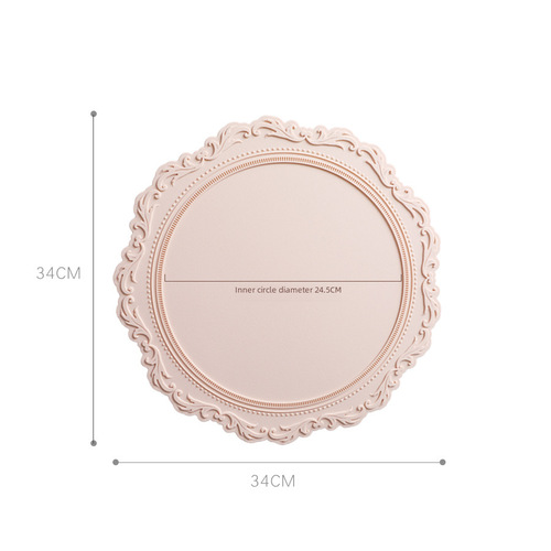 Amazon Best Selling European Carved Large Pot Stand Dinner Plate Home Silicone Dinner Mat Western Dinner Table Heat Insulating Mat Wholesale