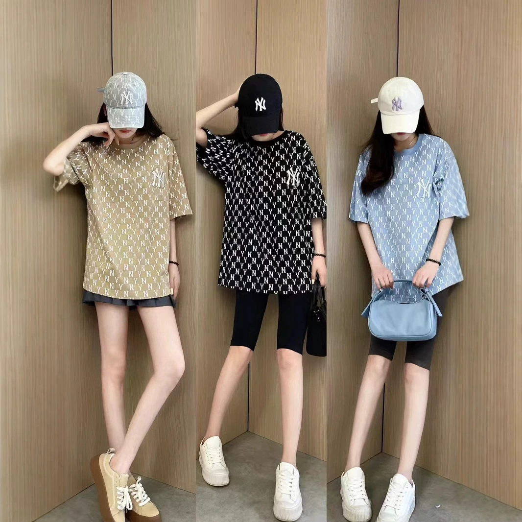 Футболка ретро с коротким рукавом для отдыха unisex, oversize