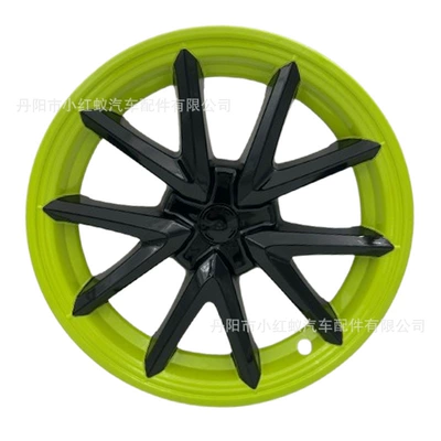 Hub cover | Hub Cover, Protective Parts, Wheel - 19-24-model3-18inch-sports-model-fluorescent-green-pack-of-four