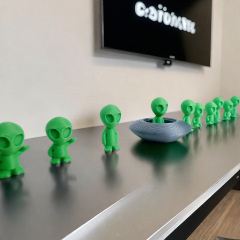 10外星人+1UFO套装-3D打印摆件万圣节首选跨境新品