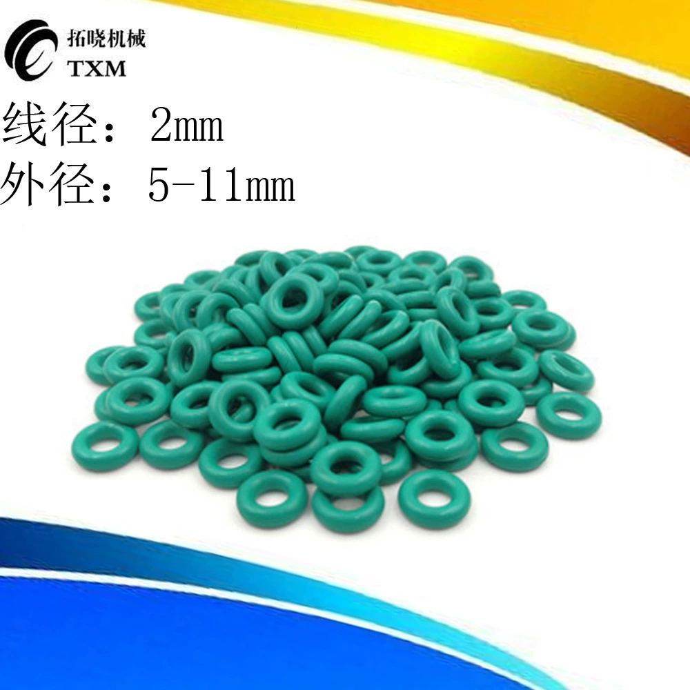 Наружный диаметр уплотнительного кольца из фторкаучука 5/5/6/6, 5/7/7, 5/8/8, 5/9/9, 5/10/10,5/11X Диаметр проволоки 2