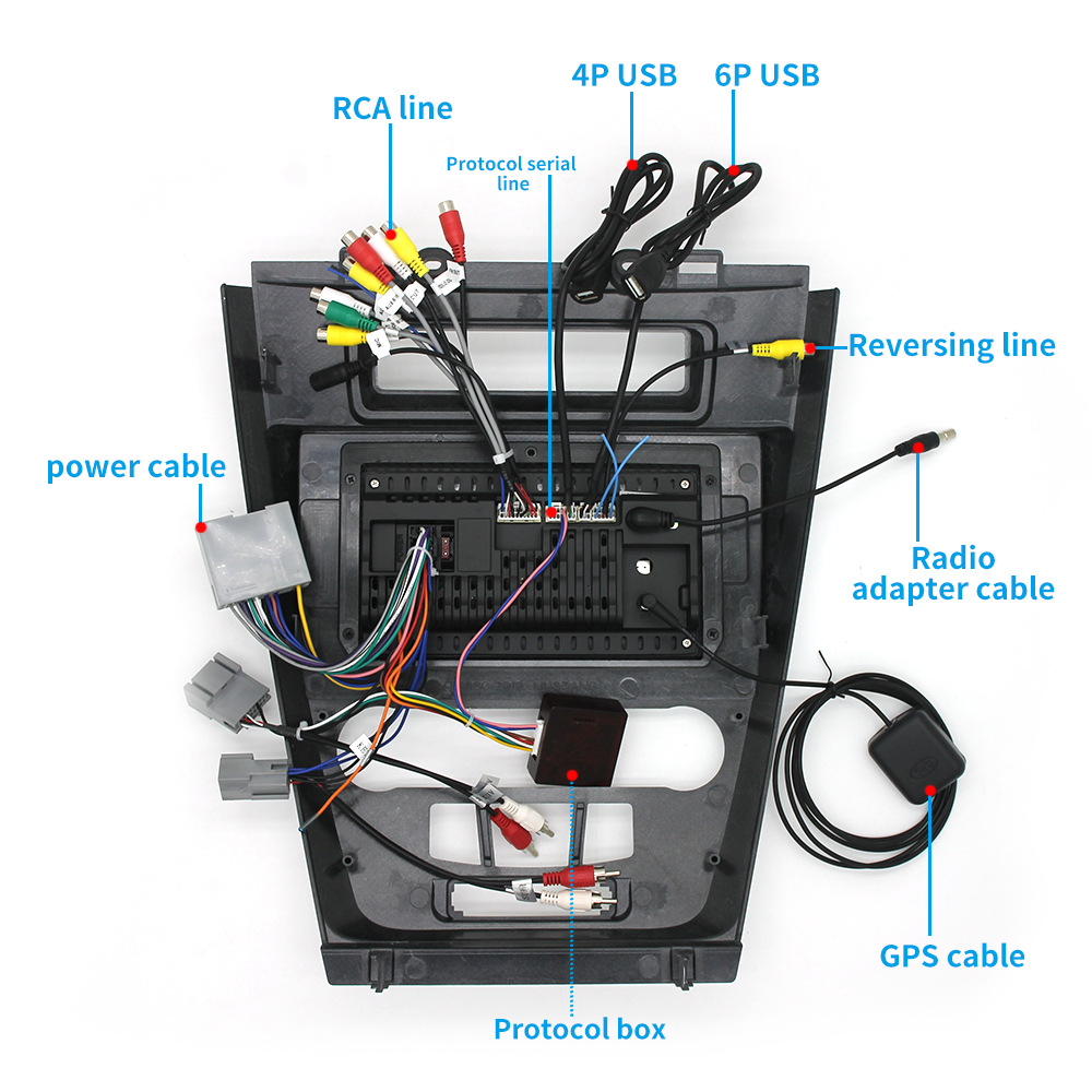 Aplicable a 10-12 versión norteamericana de caballo salvaje coche de control central de pantalla grande Android navegación GPS Bluetooth reproductor todo en una máquina