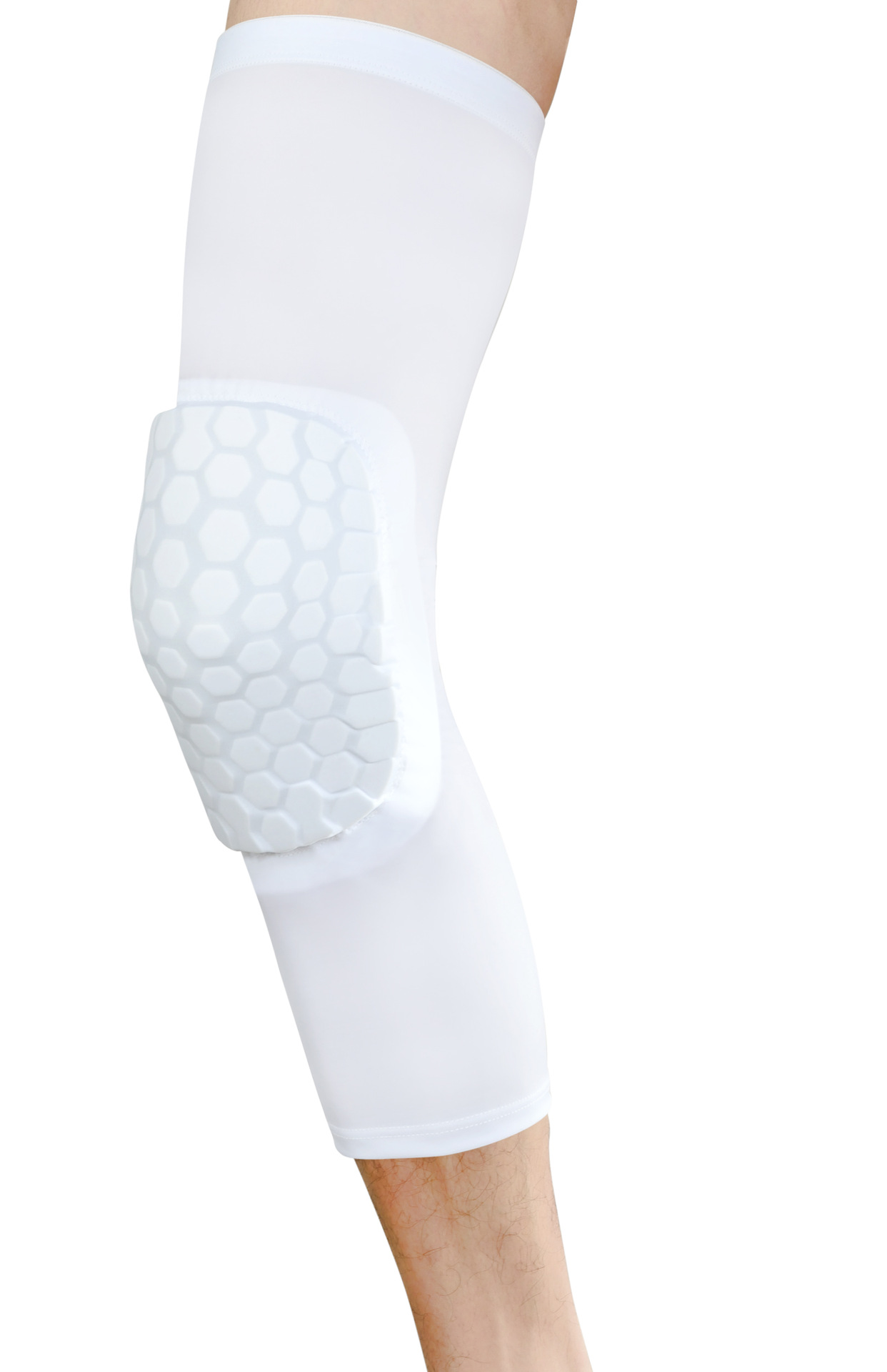 Menisci pierna protector cubierta panal rodilla pad baloncesto fútbol alto elástico transpirable pierna guardia correr ciclismo deportes equipo de protección